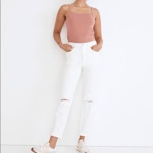 Madewell Jeans | White Distressed Denim | Size 25T